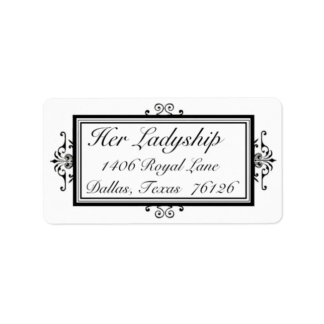 Elegant Shipping Labels (Front)