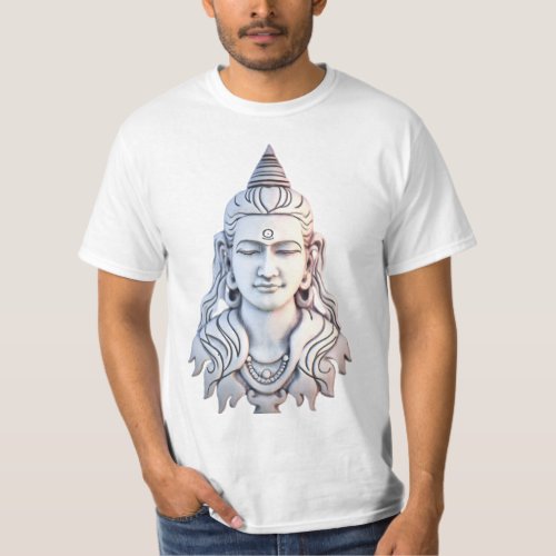 Elegant Shiva Silhouette Ultra HD Iceface T_Shirt