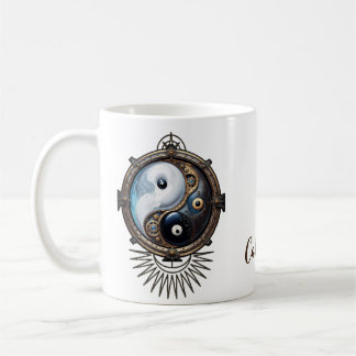 Elegant sign of yin yang coffee mug