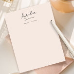 Elegant Signature Blush Pink Personalized Letterhead<br><div class="desc">Elegant Signature Blush Pink Personalized Stationery Letterhead</div>