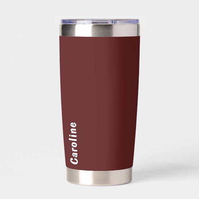 Elegant Signature Script Monogram Insulated Tumbler (Front)