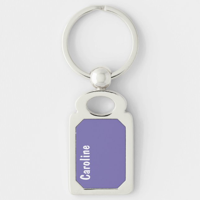 Elegant Signature Script Monogram Keychain (Front)