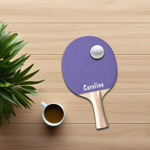 Elegant Signature Script Monogram Ping Pong Paddle