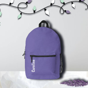 Elegant Signature Script Monogram Printed Backpack