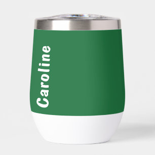 Elegant Signature Script Monogram Thermal Wine Tumbler