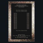 Elegant Silber Gold beidseitig Flyer<br><div class="desc">Ein elegantes und raffiniertes Design mit einem digitalen Bild aus Silber-Gold-Glitter. Achtung: Bei der Herstellung wird keine echte Folie verwendet,  sondern nur die Farbe gründlich aufgedruckt. Füge deine Daten,  Logo,  Firmendetails und Bilder in Minuten hinzu.</div>