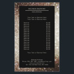 Elegant Silber Gold beidseitig Flyer<br><div class="desc">Ein elegantes und raffiniertes Design mit einem digitalen Bild aus Silber-Gold-Glitter. Achtung: Bei der Herstellung wird keine echte Folie verwendet, sondern nur die Farbe gründlich aufgedruckt. Füge deine Daten, Logo, Firmendetails und Bilder in Minuten hinzu.</div>