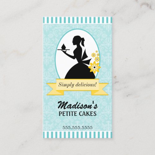 Elegant Cupcake Business Cards