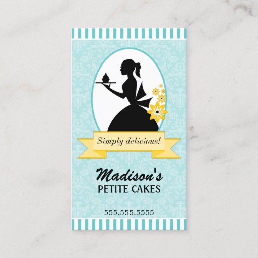 Customizable Elegant Cupcake Business Cards