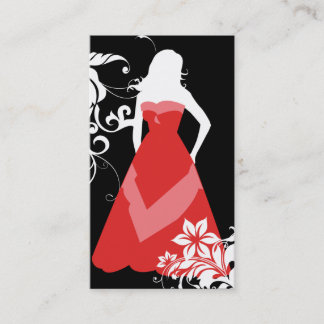 Elegant Silhouetted Bride Business Card