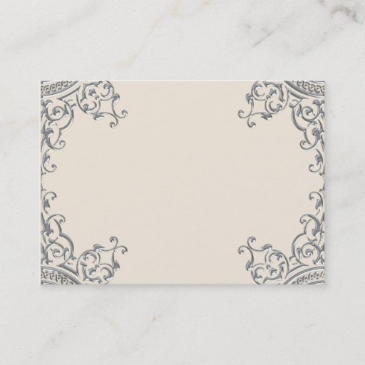 Customizable Elegant Silver and Beige Business Card Template