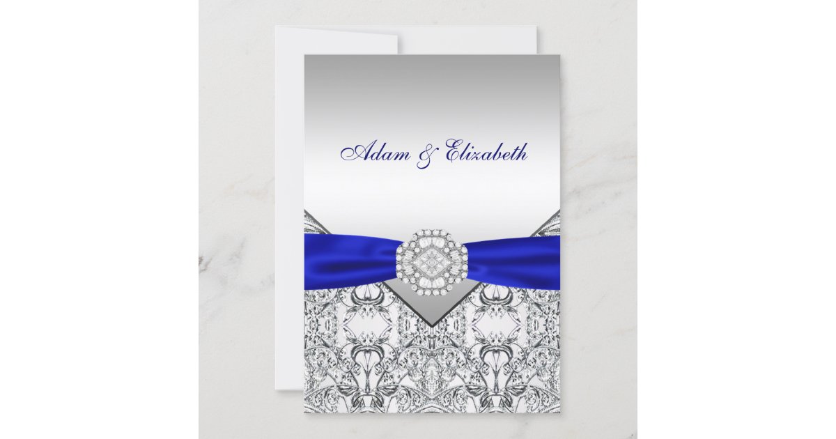 silver and blue wedding background