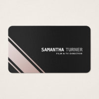 Elegant Silver Black Textured Professional Custom Business Card