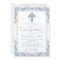 Elegant Silver Blue Baptism