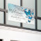 Elegant Silver Blue Butterfly Welcome Party