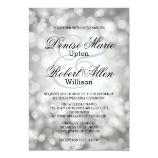 Elegant Silver Wedding Invitations & Announcements | Zazzle