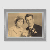 Elegant silver border frame custom photo (Front)