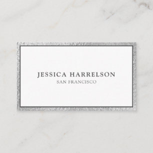 Elegant Silver Business Card