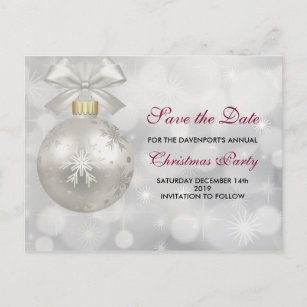 save the date christmas party