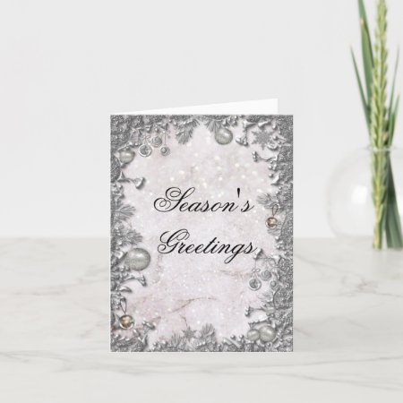 Elegant Silver Christmas Decorations and Glitter