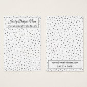 Elegant Silver Confetti Earring Holder Display (Front & Back)