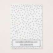 Elegant Silver Confetti Earring Holder Display (Back)