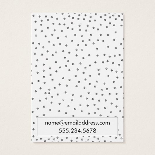 Elegant Silver Confetti Earring Holder Display (Back)