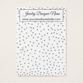 Elegant Silver Confetti Earring Holder Display (Front)