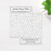 Elegant Silver Confetti Earring Holder Display (Desk)