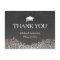 Elegant Silver Damask Graduation Thank You