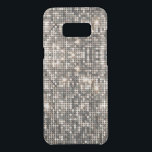 Elegant Silver Disco Glitter Background Uncommon Samsung Galaxy S8  Case<br><div class="desc">Elegant image of silver disco glitter and sparkles background</div>