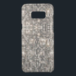 Elegant Silver Disco Glitter Background Uncommon Samsung Galaxy S8  Case<br><div class="desc">Elegant image of silver disco glitter and sparkles background</div>
