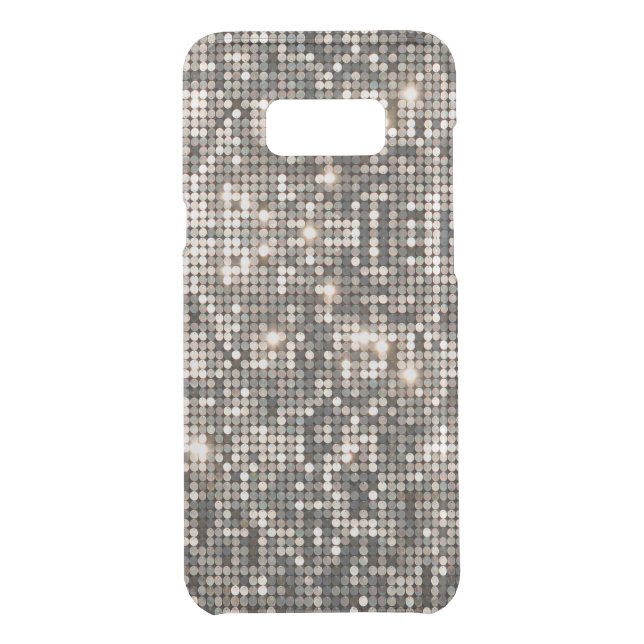 Elegant Silver Disco Glitter Background Uncommon Samsung Galaxy Case (Back)