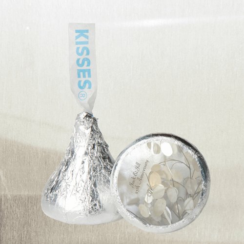 Elegant Silver Dollar Lunaria 25th Anniversary Hersheys Kisses