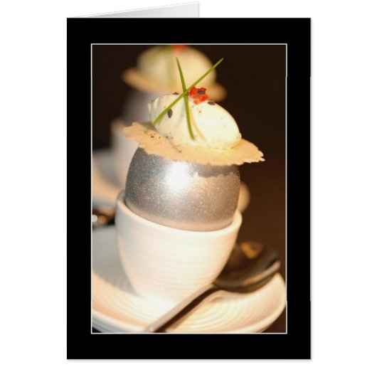 Elegant Silver Egg Cards (Front)