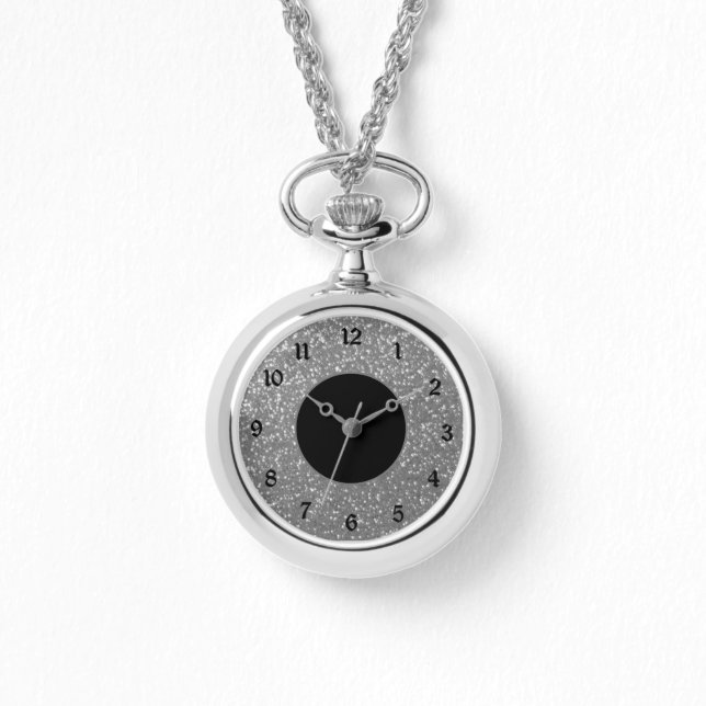 Elegant Silver Face Watch (Front)
