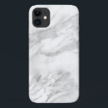 Elegant Silver Foil | Chic Marble iPhone 11 Case<br><div class="desc">Girly Elegant Elegant Silver Foil | Chic Marble phone case featuring stylish veins of silvery foil style and classic chic marble.</div>