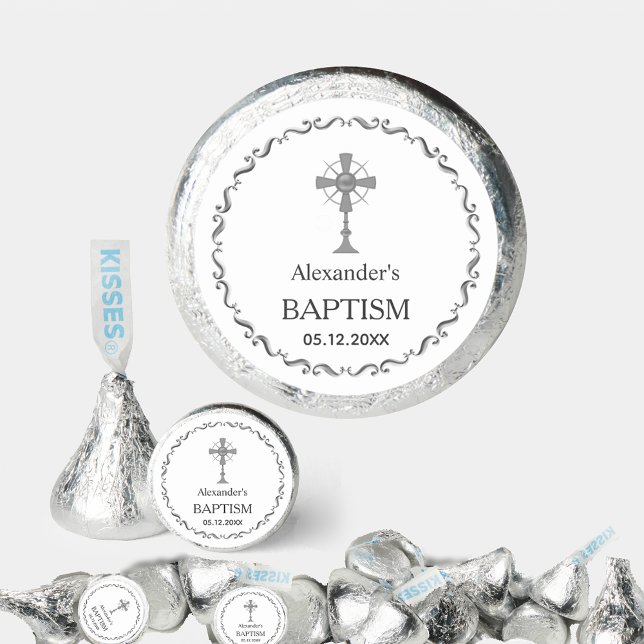 Elegant Silver Frame and Cross Baptism Favor (Creator Uploaded)