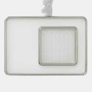 Elegant Silver Frame Personalized Holiday Orname Christmas Ornament