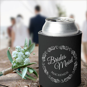 Gray Can Cooler Mockup Gray Can Holder Can Drink Sleeve Wedding