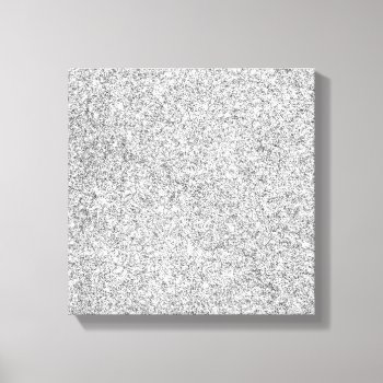 Elegant Silver Glitter Canvas Print by allpattern at Zazzle