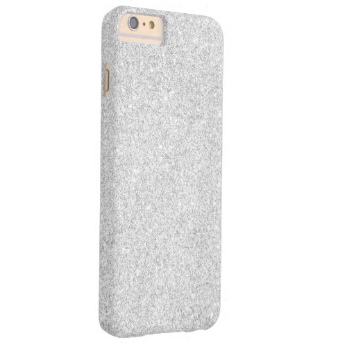 Elegant Silver Glitter Barely There iPhone 6 Plus Case