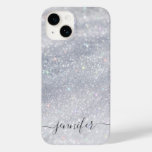 Elegant Silver Glitter  Case-Mate iPhone 14 Case