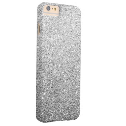 Elegant Silver Glitter Barely There iPhone 6 Plus Case