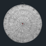Elegant Silver Glitter Dartboard With Darts<br><div class="desc">Elegant Silver Glitter</div>