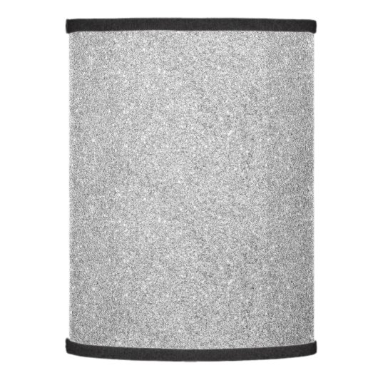 Elegant Silver Glitter Lamp Shade (Left)
