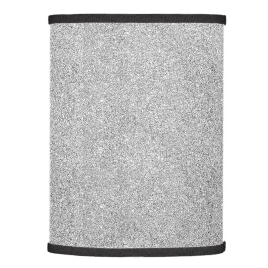 Elegant Silver Glitter Lamp Shade (Right)