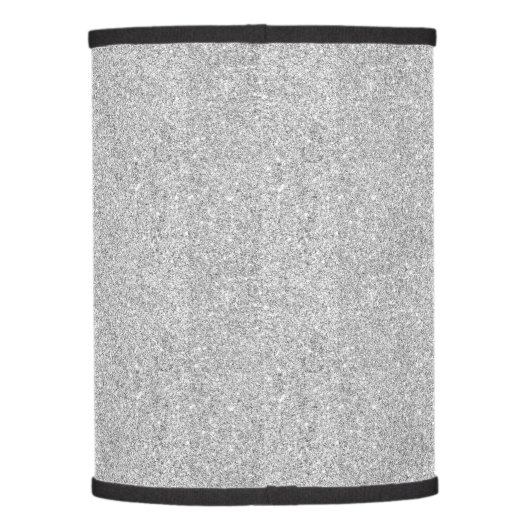 Elegant Silver Glitter Lamp Shade (Back)