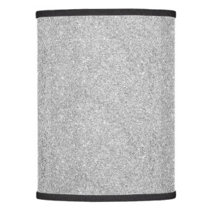 Elegant Silver Glitter Lamp Shade