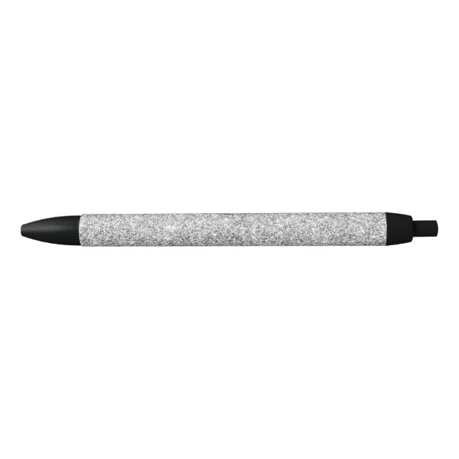 Elegant Silver Glitter Pen (Front)